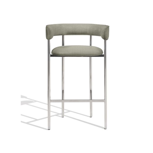 Font Barstol med Armlæn 75 cm Vidar 222/Poleret Stål Stel