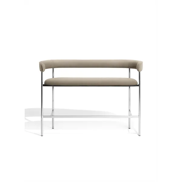 Font Bar Sofa 75 cm Vidar 222/Poleret Stål Stel