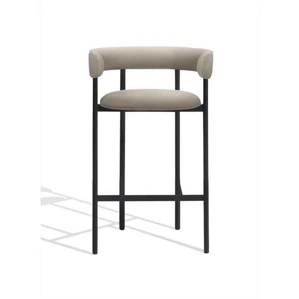 Font Bar Stool with Armrest 75 cm Trio 0205/Black Frame