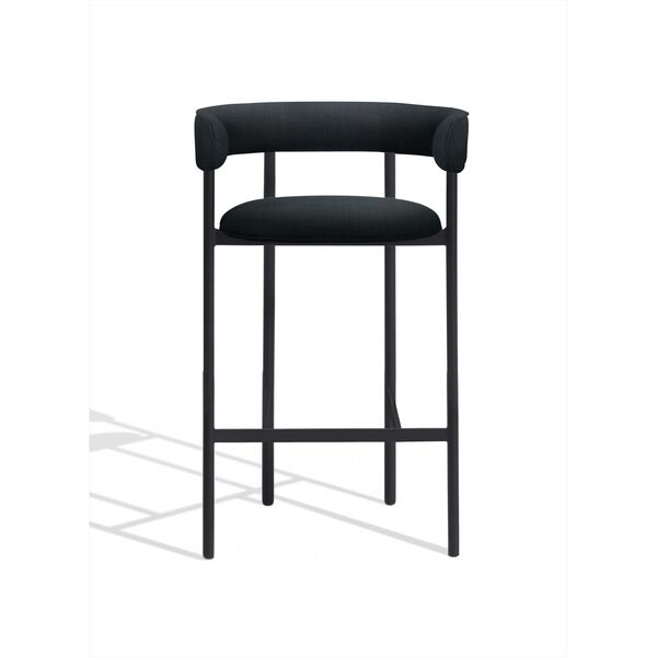 Font Barhocker mit Armlehne 75 cm Remix 196/Schwarzes Gestell