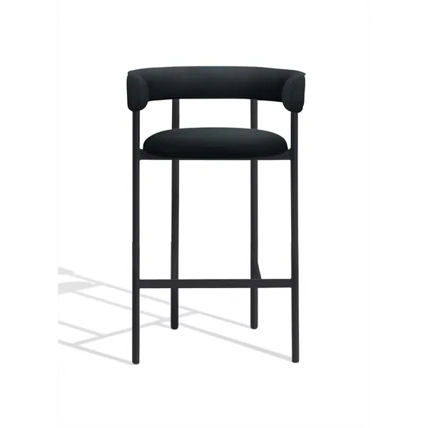 Font Bar Stool with Armrest 75 cm Remix 196/Black Frame