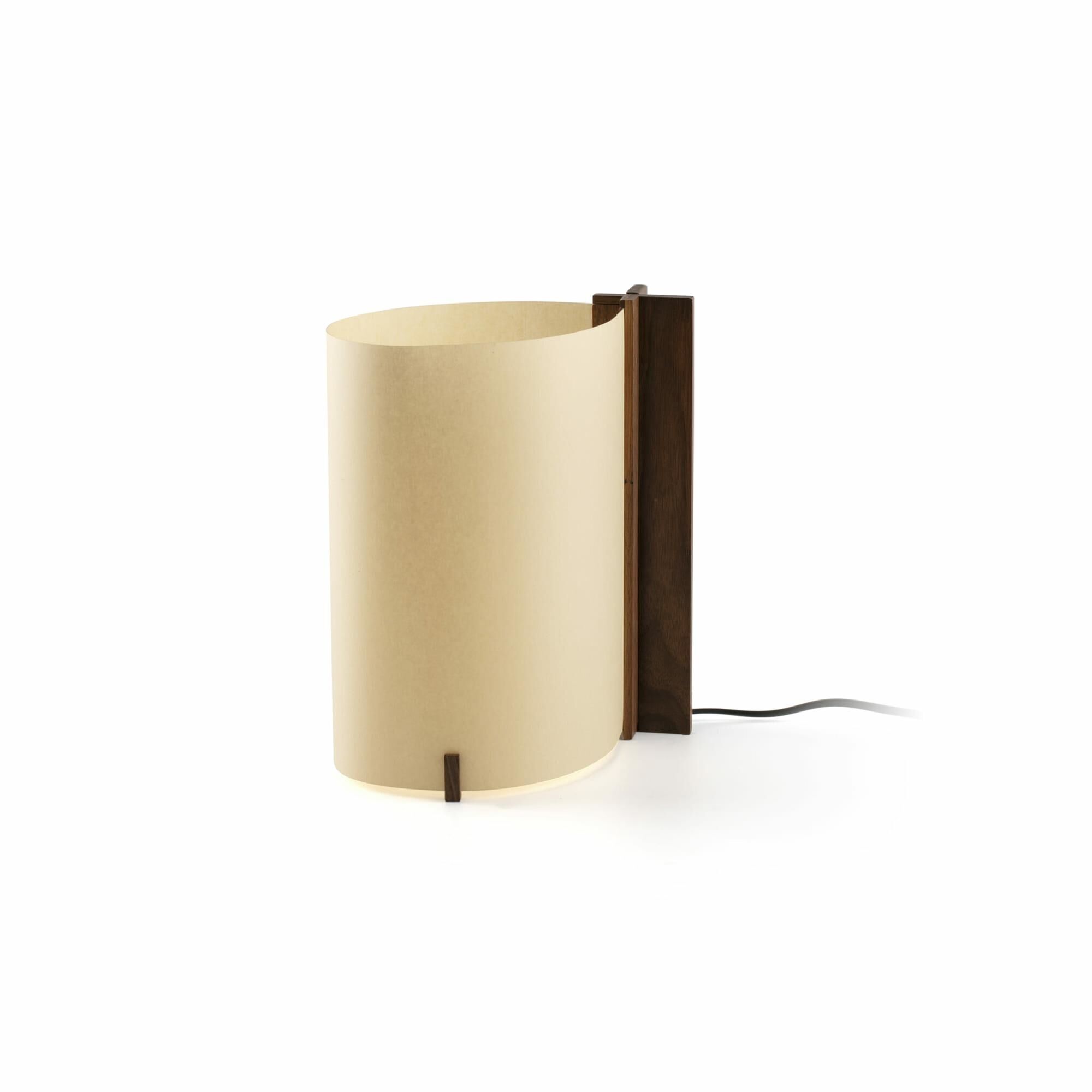 CATA Bordslampa Valn&ouml;t/Naturf&auml;rgad