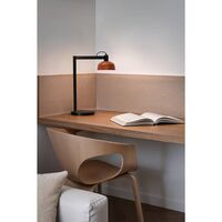 TATAWIN Table Lamp Satin Black/ Reddish Orange