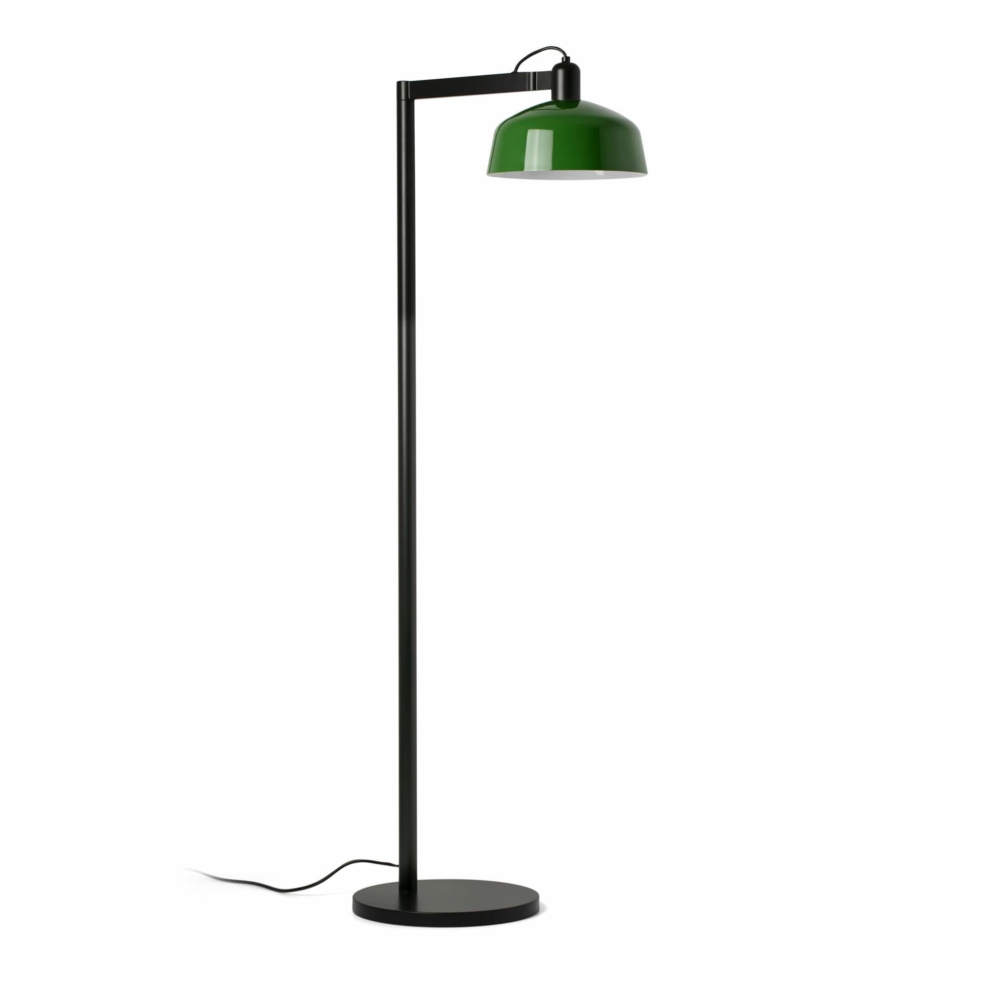 TATAWIN Golvlampa Satin Svart/ Gr&ouml;n