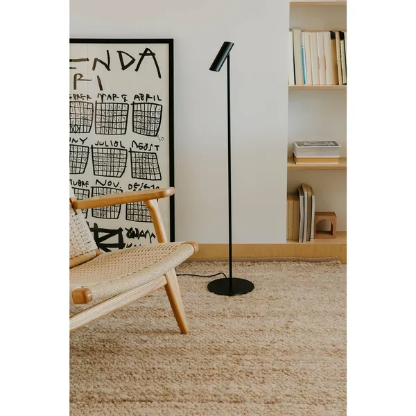 Schwarz LEO Stehlampe Matt