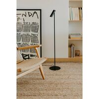 Schwarz LEO Stehlampe Matt