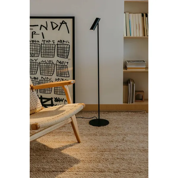 Schwarz LEO Stehlampe Matt