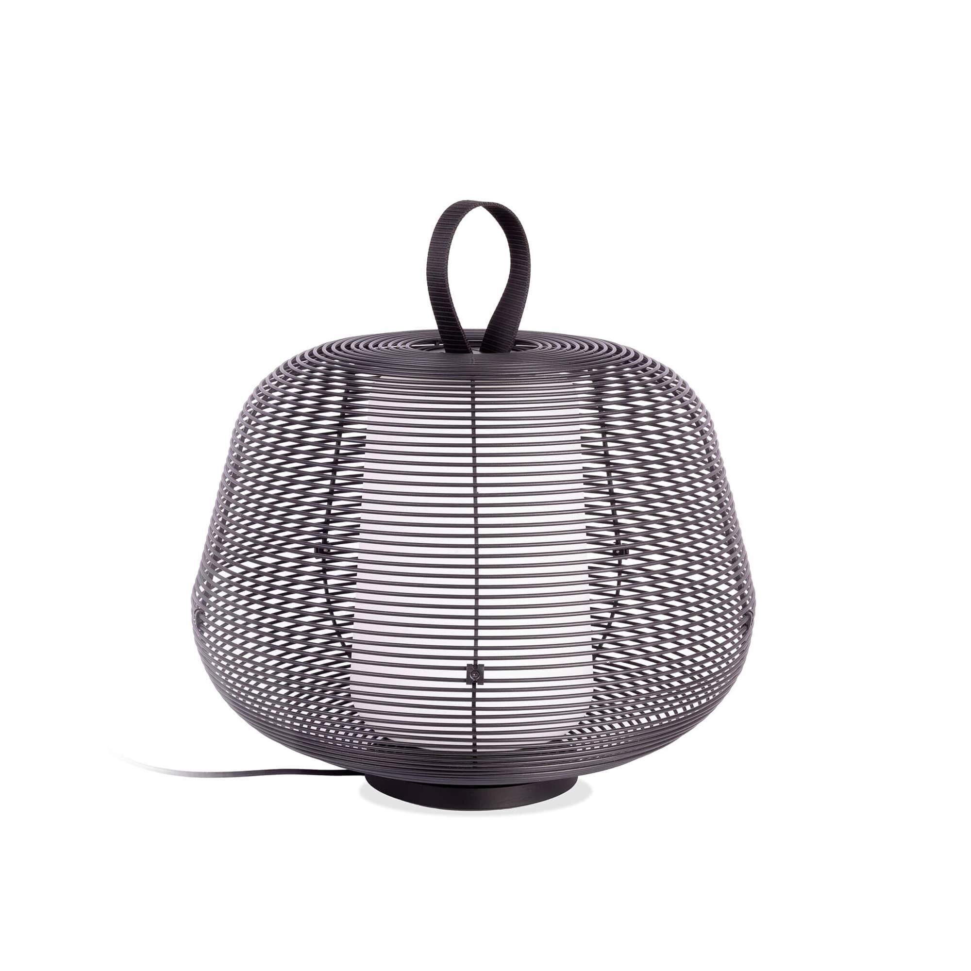 NARA Udendrs Bordlampe Mat Sort/Opal Hvid