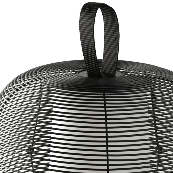 NARA Udendørs Bordlampe Mat Sort/Opal Hvid