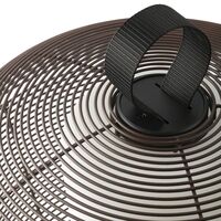 NARA Bordslampa Rostbrun/ Opalvit