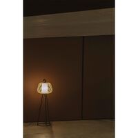NARA Outdoor Floor Lamp Beige/ Opal White