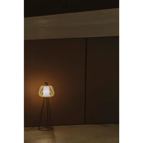 NARA Outdoor Floor Lamp Beige/ Opal White