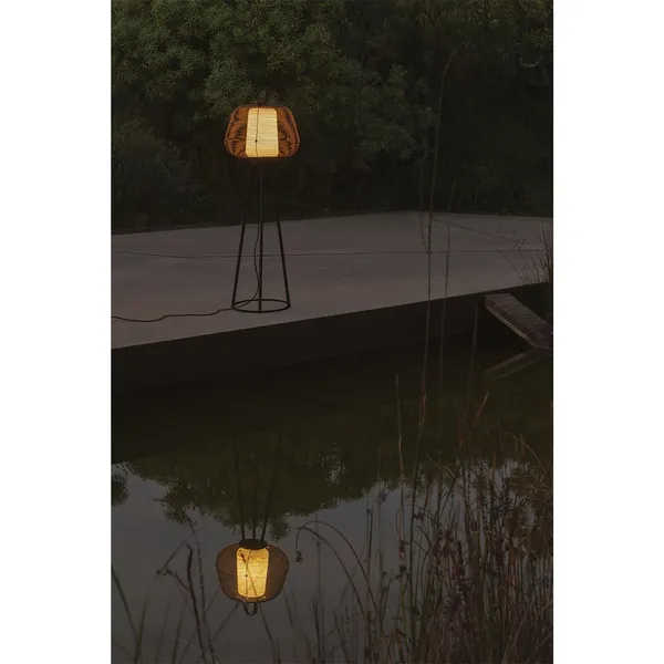 NARA Outdoor Floor Lamp Beige/ Opal White