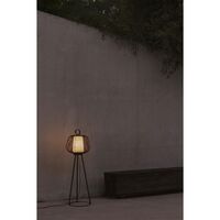 NARA Outdoor Floor Lamp Matt Black/ Opal White
