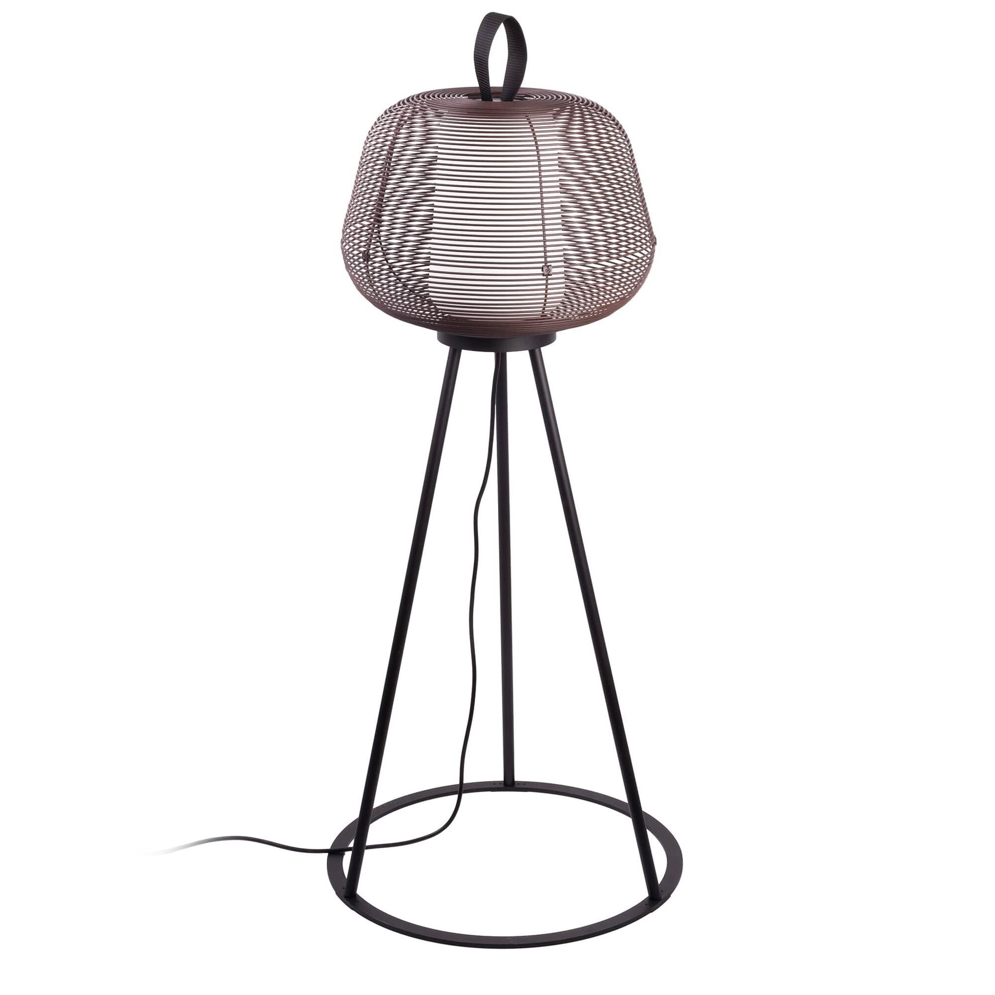 NARA Udendrs Gulvlampe Rustbrun/Opal Hvid