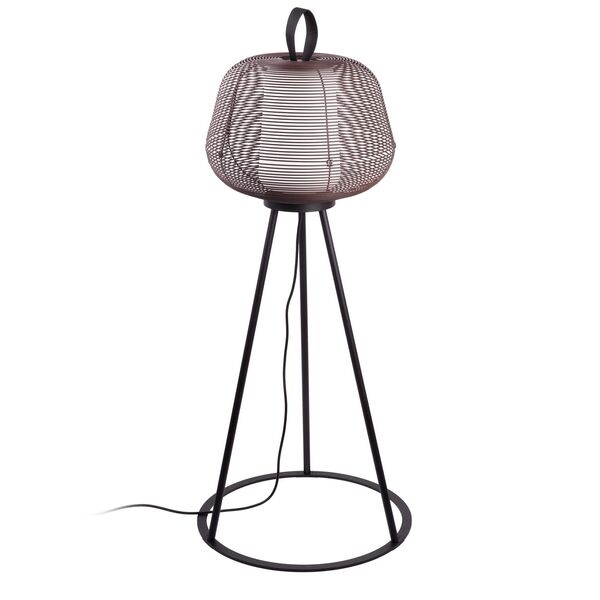 Lampadaire' Extérieur NARA Brun Rouille/ Blanc Opale