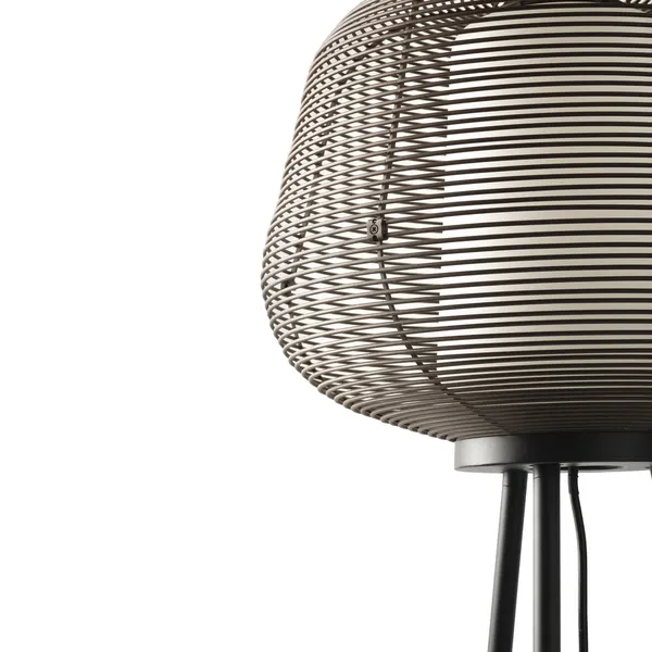 NARA Outdoor Floor Lamp Rust Brown/ Opal White