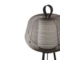 NARA Outdoor Floor Lamp Rust Brown/ Opal White