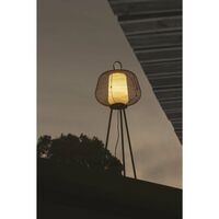 NARA Outdoor Floor Lamp Rust Brown/ Opal White