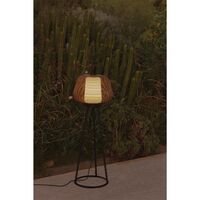 NARA Outdoor Floor Lamp Rust Brown/ Opal White