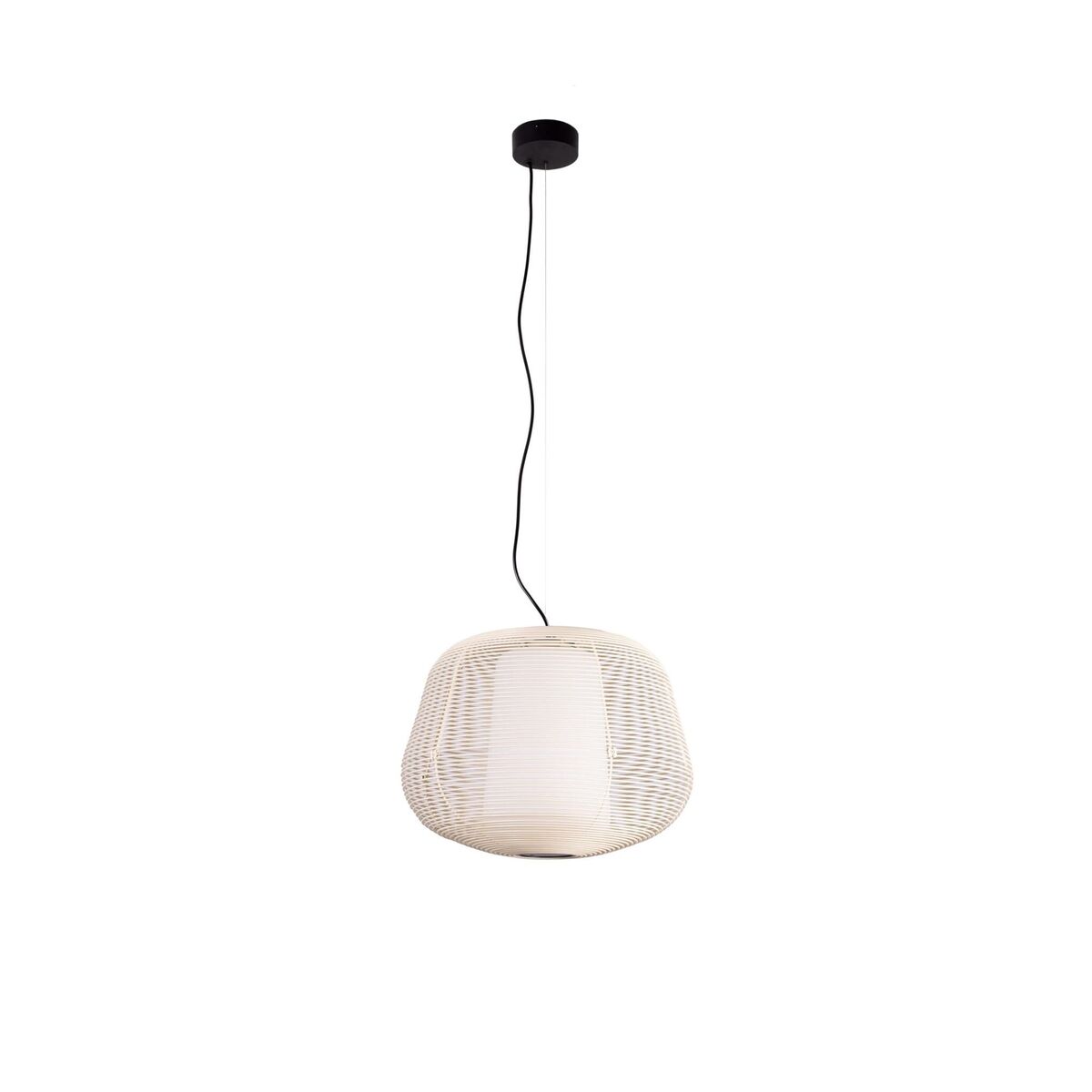 NARA Outdoor Pendant Beige/ Opal White