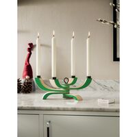 Nordic Light 4-haarainen Kynttilänjalka, Vihreä