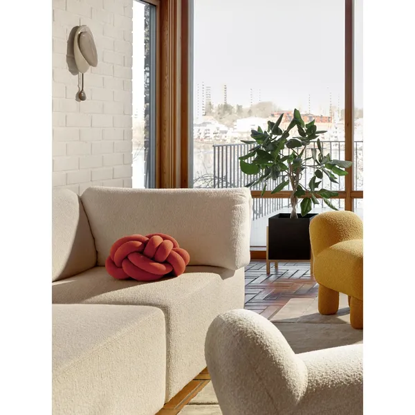 Knot Cushion Orange Red