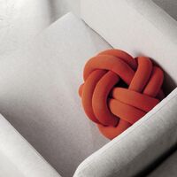 Knot Cushion Orange Red