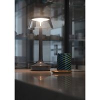 Bon Jour Unplugged Portable Lamp Black Chrome