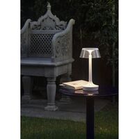 Bon Jour Unplugged Portable Lamp Black Chrome