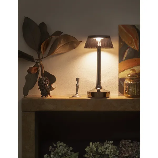 Bon Jour Unplugged Portable Lamp Chrome