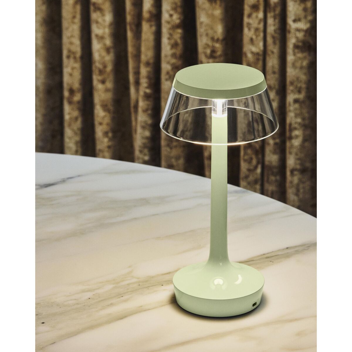 Bon Jour Unplugged Portable Lamp Chrome