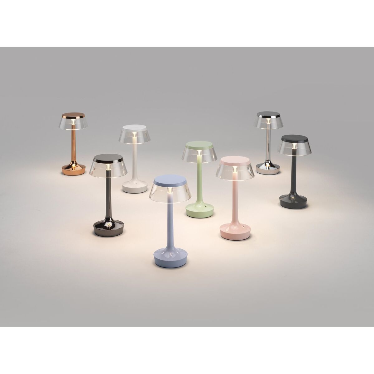 Bon Jour Unplugged Portable Lamp Chrome