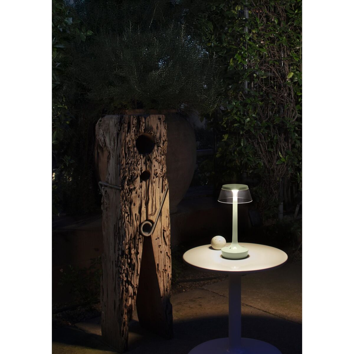 Bon Jour Unplugged Portable Lamp Chrome
