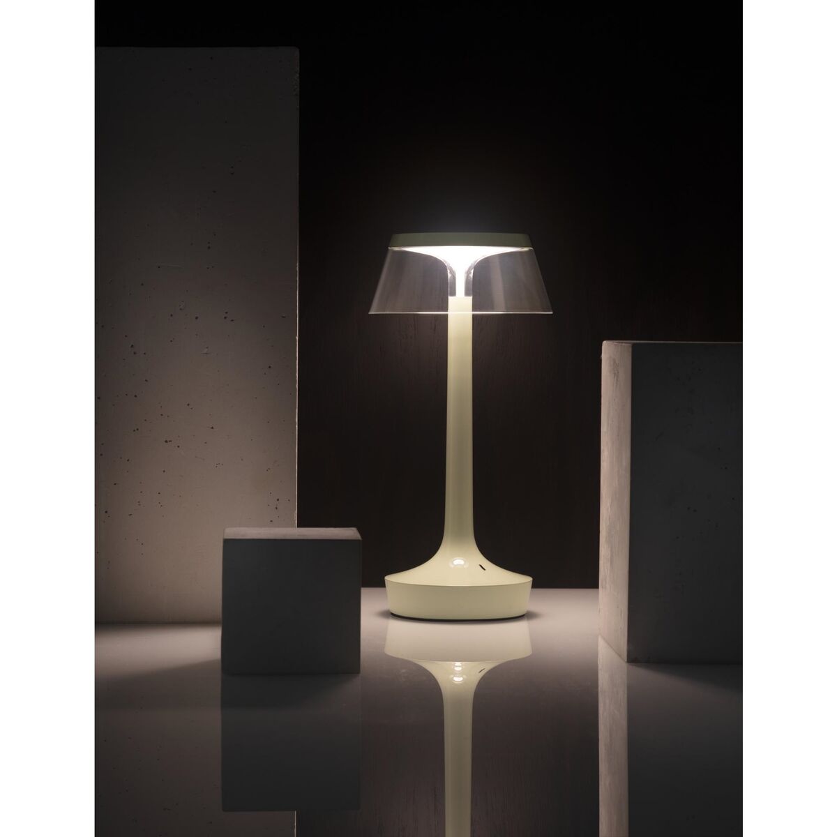 Bon Jour Unplugged Portable Lamp Chrome