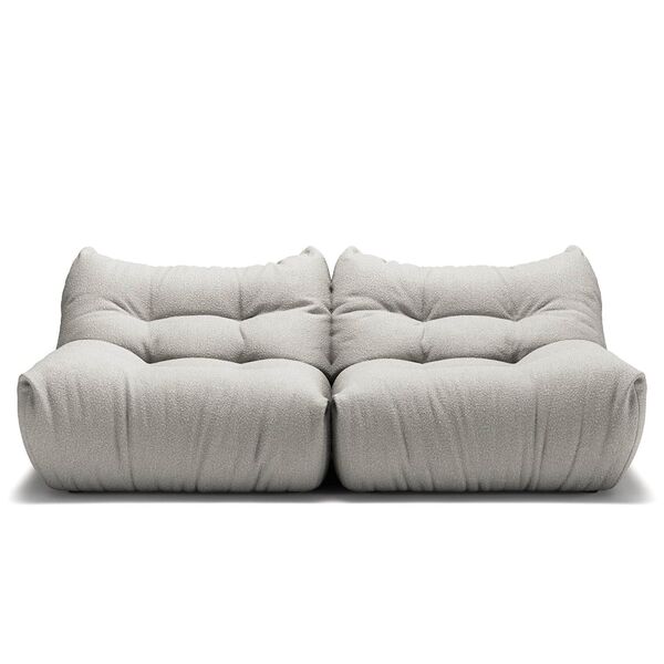 MONO 2-Seater Sofa Steam White