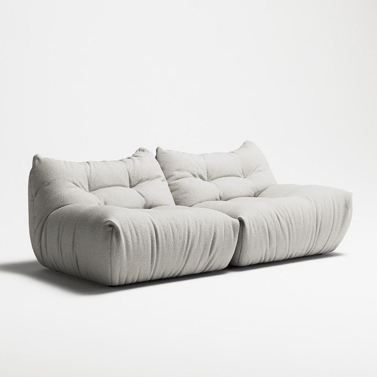 MONO Sofa 2-osobowa Steam White
