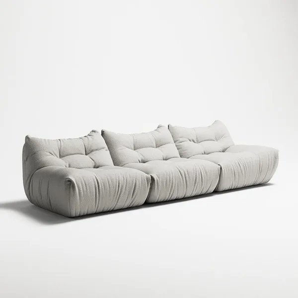 MONO 3-sitssoffa Steam White