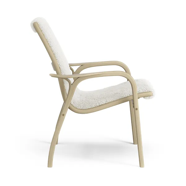 Laminett Sessel Eichenfurnier/Off White/Schaffell