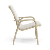 Laminett Sessel Eichenfurnier/Off White/Schaffell