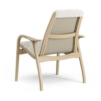 Laminett Sessel Eichenfurnier/Off White/Schaffell