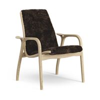 Laminett Sessel Eichenfurnier/Espresso/Schaffell
