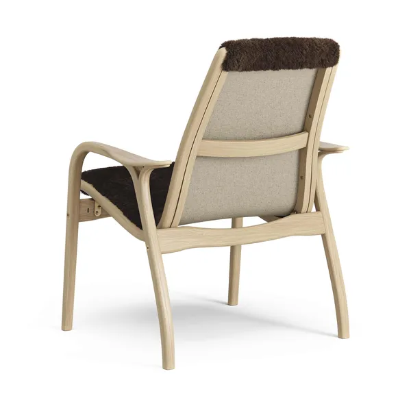 Laminett Sessel Eichenfurnier/Espresso/Schaffell