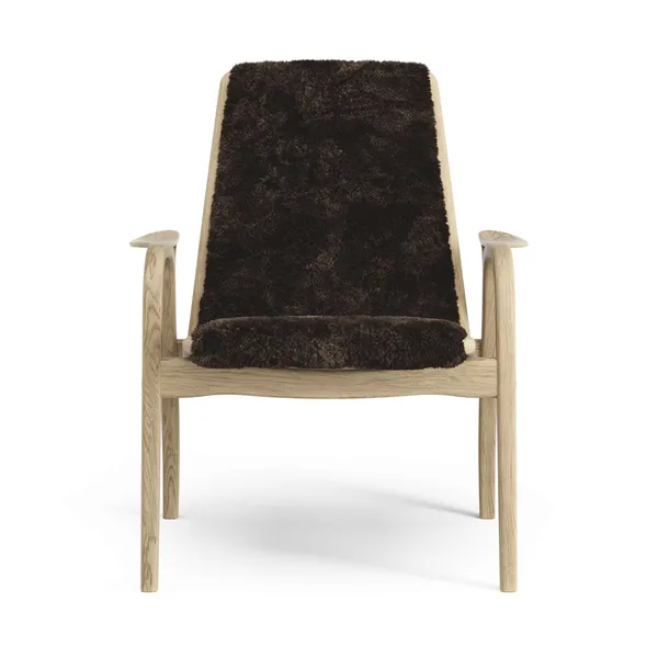 Laminett Sessel Eichenfurnier/Espresso/Schaffell