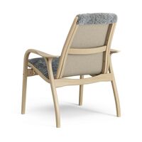 Laminett Sessel Eichenfurnier/Scandinavian Grey/Schaffell