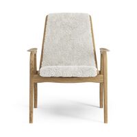 Laminett Fauteuil Geolied Eiken/Off White/Schapenhuid
