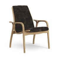 Laminett Sessel Geölte Eiche/Espresso/Schaffell