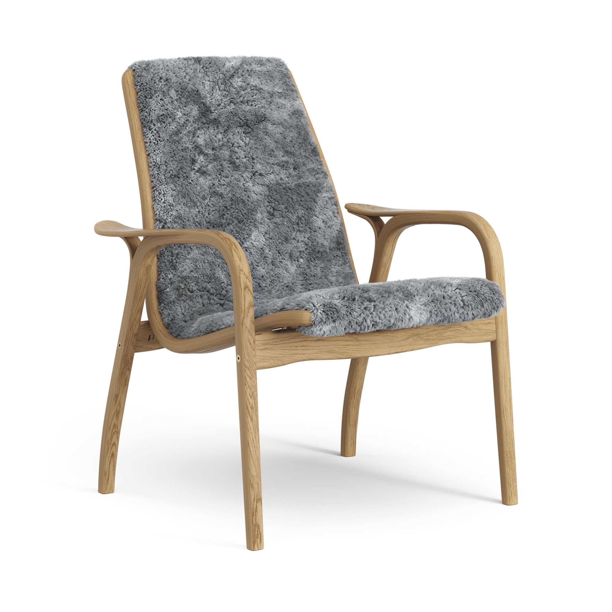 Laminett Fauteuil Chêne Huilé/Scandinavian Grey/Peau de Mouton