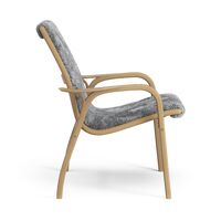 Laminett Fauteuil Geolied Eiken/Scandinavian Grey/Schapenhuid