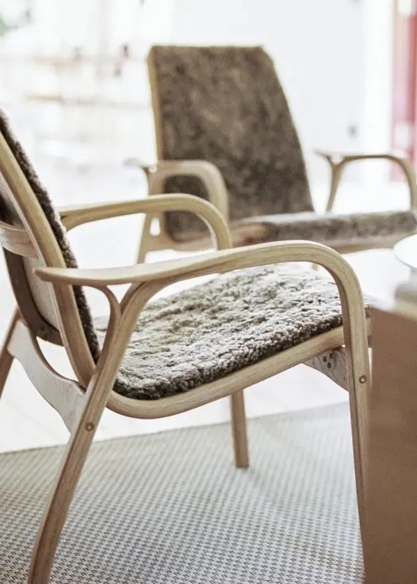 Laminett Sillón Roble Aceitado/Sahara/Piel de Oveja